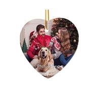 Personalised Photo Christmas Bauble, Christmas 2023 Decoration, Christmas Tree Decorations Baubles, Customised Ceramic Ornaments Xmas Tree Decor, Gift for Kids, Adults, Family, Friends, Loves by iDIY