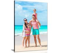 Personalised Photo Collage Canvas Print, Framed, Ready to Hang Wall Art