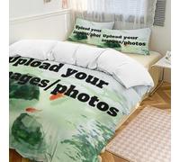 Personalised Photo Duvet Cover,Custom Bedding Duvet Cover with Any Photo/Text/Logo,Customised Bedding Cover Set Memorable Gift for Friends Family Couple Anniversaries ,custom,79"x79"(200cm x 200cm)