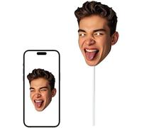Personalised Photo Face Masks DIY Custom Photo Face Masks Perfect for Hen Do Stag Do Birthday Party Personalize Your Hand-held Mask (A尺寸)