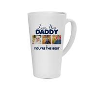 Personalised Photo, Father's Day Gift, Love You Daddy You're The Best, Ceramic Coffee, Tea Mug, Latte Mug. (17oz)