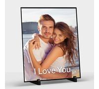 Personalised Photo Frame, Custom Picture Frame with Photos, Customised Couple Picture Frame, Personalised Anniversary Birthday Gifts for Him, Her, Wife, Husband, Girlfriend, Boyfriend