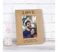 Personalised Photo Frame, Love & Message, Wooden, Valentine's Day Gift, Anniversary For Husband, Gift For Wife, Boyfriend,Wedding