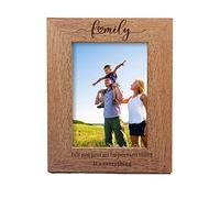 Personalised Photo Frame Personalised Gifts 7X5 Wooden Picture Frames Family Photo Frame Grandfather Photo Frame Wedding Gifts for Christmas Her Birthday Thank You Teacher(Portrait 1)
