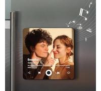 Personalised Photo Fridge Magnet, Music Fridge Magnets Christmas Anniversary Wedding Valentines Day Birthday Gifts for Girlfriend Wife Gifts for Dad Mom Gifts