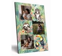 Personalised Photo Gift A4 Wooden Wall Art Customised Print for Mum Grandma Mother's Day Gift