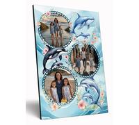 Personalised Photo Gift A4 Wooden Wall Art Customised Print for Mum Grandma Mother's Day Gift