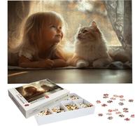 Personalised Photo Jigsaw Puzzle 35-5000 Pieces for Adults and Teens W-1967 | Custom Puzzles From Photos, Wooden Puzzle with Gift Box, Personalised Animals, Cat, Dog, Family Photo, DIY Home Decor