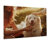 Personalised Photo Jigsaw Puzzles for Adults, Custom Jigsaw Puzzle From Photo-1000/1500/2000/3000/4000/5000 Piece, Customised Wooden Puzzles with Picture Photo, Puzzle Gifts for Birthday Family C-2158