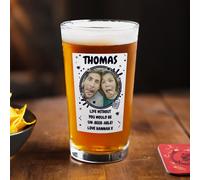 Personalised Photo Love Beer Glass
