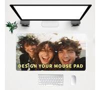 Personalised Photo Mouse Mat 80x30cm, Custom Gaming Mouse Pad with Image Text Logo, Personalised Keyboard Mouse Mat, Non-Slip Rubber Mouse Mat for PC Laptop Computer Gaming Office (31x12in)