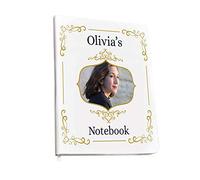 Personalised Photo Notebook Blank Pages Journal Diary Gift Notepad Handbook Notes Schedule A5 Men Women Ornate Vintage Retro