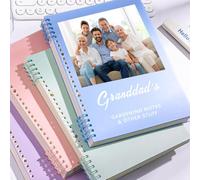 Personalised Photo Notebook - Customised Journal with Your Own Pictures & Text, Premium Layflat Binding | 3 Sizes (A5/B5/A4) | Gift for Mum, Wedding, Travel Memory Black