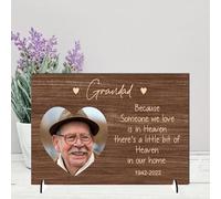 Personalised Photo Plaque Memorial Gift A4 or A5 Size | Cherished Keepsake | Unique Memento | (Mdf Wood 21cm x 15cm, Wood Effect)