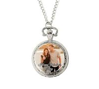 Personalised Photo Pocket Watch Valentine’s Day Gift for Him - Happy Valentine’s Day Keepsake