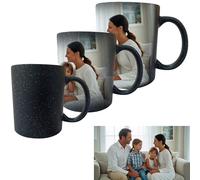Personalised Photo Print Mug, 11oz Heat Sensitive Colour Changing Coffee Mug, Great Gift for Birthday Christmas (Style-B)