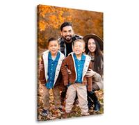 Personalised Photo Prints on Canvas Custom Wall Art for Family Baby Pets Picture Print, Customised Gifts for Women Men Birthday, A1 A2 A3 A4 60x90cm