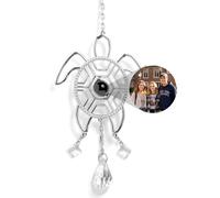 Personalised Photo Projection Suncatcher - Custom Crystal Turtle Pendant with Picture Inside - Beautiful Window Hanging Sun Catcher for Family, Couples, Christmas Party, Memorial Gifts