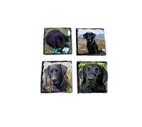 Personalised Photo Slate Coaster Set - Custom Picture Stone Prints | Memorial Gift | Wedding Gift | Pet Memento |Family Photo | Keepsake. 4 set