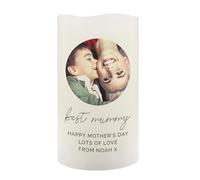 Personalised Photo Upload LED Candle Loving Memorial Mr & Mrs Christmas, Wedding, Anniversary, Memorial Memory Remembrance Pet Dog Cat