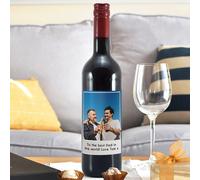 Personalised Photo Upload Red Wine