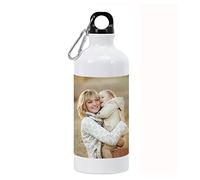 Personalised Photo Water Bottle Add Your Image/Picture/Name/Text/Logo, 600ml Custom Drink Bottle for School, Picnic, Cycling - Customised Gift for Christmas, Valentine's, Mother's, Father's Day