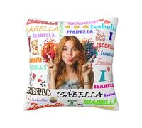 Personalised Pillow with photo Custom cushion cover Add Your Text Name pillow protectors with zip photo cushions funny birthday gifts for women,men,best friends Christmas