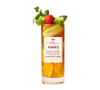 Personalised Pimm's Inspired Highball Glass, Cocktail Glass with Custom Text, 360ml