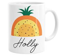 Personalised Pineapple Mug Girls Any Name Custom Coffee Tea Cup Gift for Her Home Decor Ladies Birthday Christmas Ceramic Kitchen Accessories