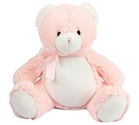 Personalised Pink Teddy Bears New Baby 1st Birthday Christening Flower Girl Bridesmaid Pageboy Gift (Pink Bear)