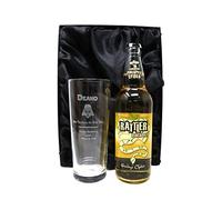 Personalised Pint Glass & Cider - Darth Vader Star Wars Design (Rattler Pineapple Cornish Cider, Silk Lined Gift Box)