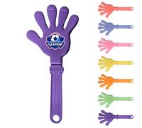 Personalised Plastic Hand Clapper, Personalised Noisemakers for Party, Sport Event, Corporate Promotional Events, and Team Spirit, Custom Logo, Standard & Glow in the Dark Versions (Purple)