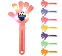 Personalised Plastic Hand Clapper, Personalised Noisemakers for Party, Sport Event, Corporate Promotional Events, and Team Spirit, Custom Logo, Standard & Glow in the Dark Versions (Red, Light-up)