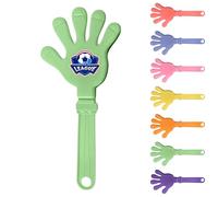 Personalised Plastic Hand Clapper, Personalised Noisemakers for Party, Sport Event, Corporate Promotional Events, and Team Spirit, Custom Logo, Standard & Glow in the Dark Versions (Green)