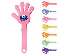 Personalised Plastic Hand Clapper, Personalised Noisemakers for Party, Sport Event, Corporate Promotional Events, and Team Spirit, Custom Logo, Standard & Glow in the Dark Versions (Pink)