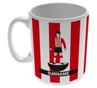 Personalised Player Figure 11oz Mug for Sunderland Fans, Great for Black Cats Football Supporters, Ceramic Tea Coffee Mug