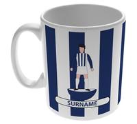 Personalised Player Figure 11oz Mug for West Bromwich Albion Fans, Great for Baggies Football Supporters, Ceramic Tea Coffee Mug
