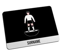 Personalised Player Figure Mouse Mat for Derby County fans, great for Derby County football supporters, fabric top, non slip mouse pad 5mm thick