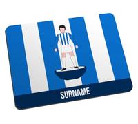 Personalised Player Figure Mouse Mat for Huddersfield Town fans, great for Terriers football supporters, fabric top, non slip mouse pad 5mm thick