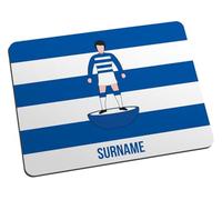 Personalised Player Figure Mouse Mat for Queens Park Rangers fans, great for QPR football supporters, fabric top, non slip mouse pad 5mm thick
