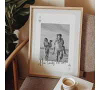 Personalised Playing Card Photo Frame Print, How Lucky Are We Poster, Home Decor, Gifts for Her,