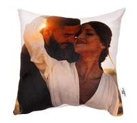 Personalised Plush Cushion Gift with your Photo and text, Fluffy Maxi size (60 x 60 cm) Print Image Gift for any Occasion (with filling) Plush XXL Photo fullprint [091]