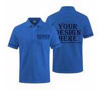 Personalised Polo Shirts Custom Polo Shirt, Customised Short Sleeve Tops for Men Women, Breathable Casual Business Work Wear Creat Gift for Father's Day Birthday, Classic Quick Dry Golf Polo