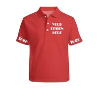 Personalised Polo Shirts for Men Adult Add Your Text/Photo/Logo Custom Golf Shirt Customised Polo Shirt for Women Workwear Business Black Tops