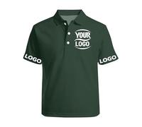 Personalised Polo Shirts for Men Adult Design Your Add Text Logo Photo Custom Women Polos Shirt Short Sleeve for Business Company Workwear Office Uniform Black Casual Golf Top