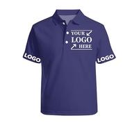Personalised Polo Shirts for Men Adult Golf Shirt Gifts Add Your Text/Logo/Photo Custom Women Polos Short Sleeve Workwear Uniform Black Tops