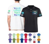 Personalised Polo Shirts for Men/Women with Logo Name Design Your Own Golf Jersey Polo Shirts Customised Personalised Company Business Shirts Bulk