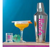 Personalised Pornstar Martini Cocktail Shaker & Glass Kit | Passionfruit Martini Gift Set | (Full Set)