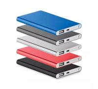 Personalised Power Bank Charger | Logo & Text Laser Engraved | Type C Portable Battery Powerbank | Promotional Products (Black)