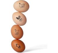Personalised Pre-Inked Egg Stamp, Self Inking Custom Egg Stamper for Chicken & Duck Eggs, Pre-Filled Quick-Drying Ink for 100-150 Eggs, Farm Fresh Egg Stamps, Gift for Chicken Owners